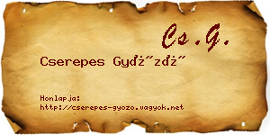 Cserepes Győző névjegykártya